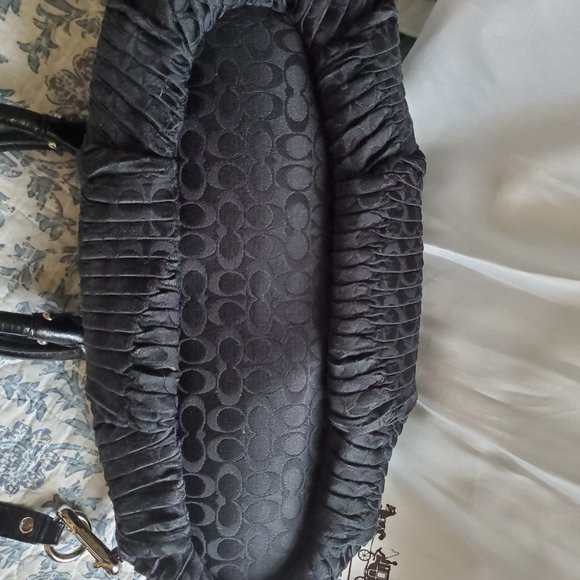 Coach Madison Pleated Black Fabric Sophia - Picture 11 of 14